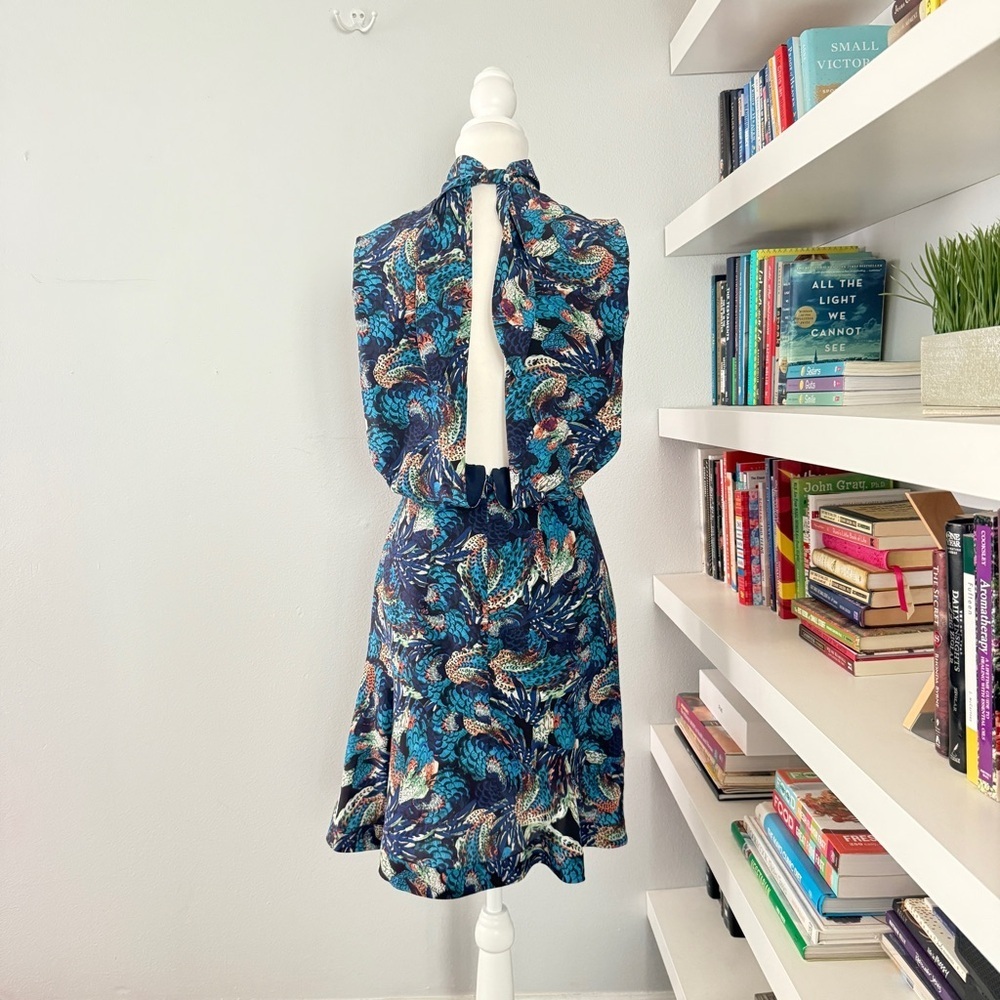 SALONI Midnight Mazarine Fleur Dress size 2 - Picture 5 of 14